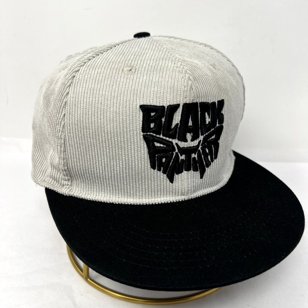Marvel Black Panther Berkshire Corduroy Hat Embroidered Baseball Cap Snapback